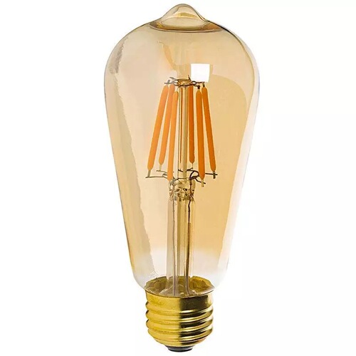 ST64 filament bulb tea-colored 4W retro tungsten bulb nipple bulb E27 bulb ST64 tungsten bulb LED bulb