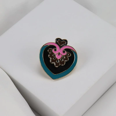 Yaxa sancaqları Enamel Oil Dropping Brooch - 3