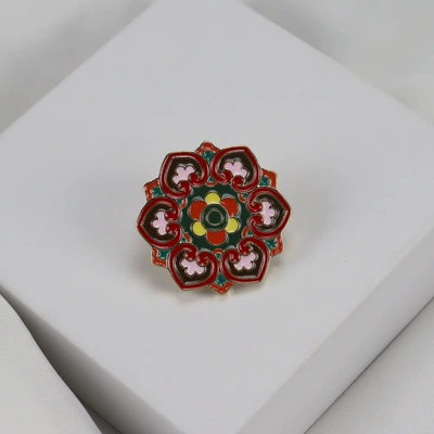 Dunhuang Buddhist Elements Handmade Yaxa sancaqları - 2