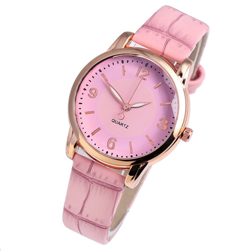 Hot-selling fashion leather belt watch with digital display and alloy case—wholesale, factory-direct for women
