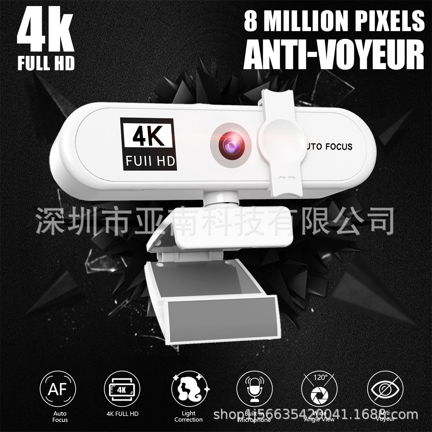 4k modelo privado belleza enfoque automático cámara de computadora 1080p red HD transmisión en vivo USB webcam2k unidad gratuita