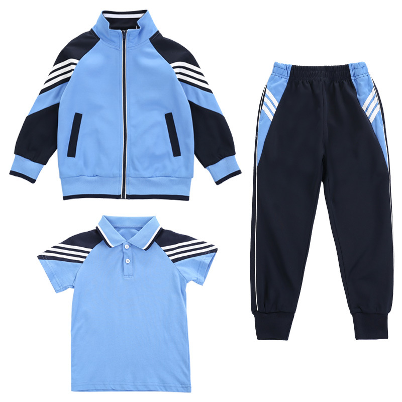 Uniformes de jardín de infantes, conjuntos de primavera y otoño, uniformes deportivos para profesores, uniformes de primaria, conjuntos de dos piezas, uniformes escolares para niños, estilo campus