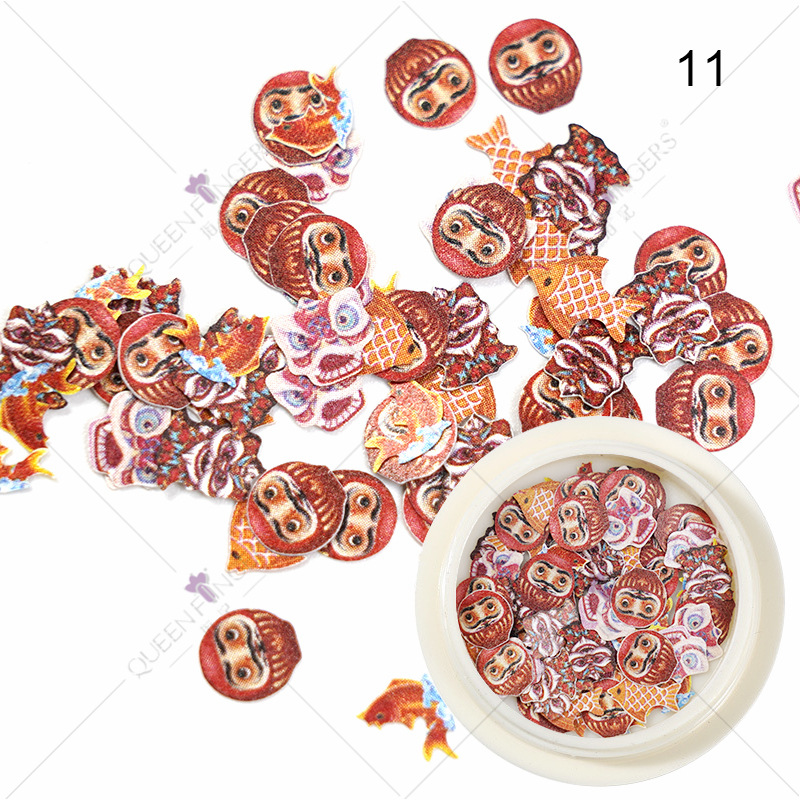 Princesa accesorios de uñas ins estilo color mezclado Año Nuevo Día de San Valentín flor Rosa parche de uñas pieza de pulpa de madera