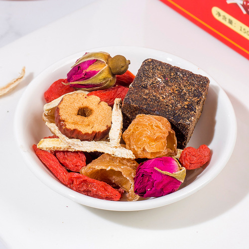 Meizhi Thousand Brown Sugar Ginger Date Tea Jujube Rose Tea Brown Sugar Ginger Tea Ginger Shred Healthy Tea Processing One Piece Dropshipping