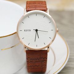 Manufacturer wholesale Japanese and Korean simple thin couple's watch Taobao men's and women's watch fashion trend belt quartz watch