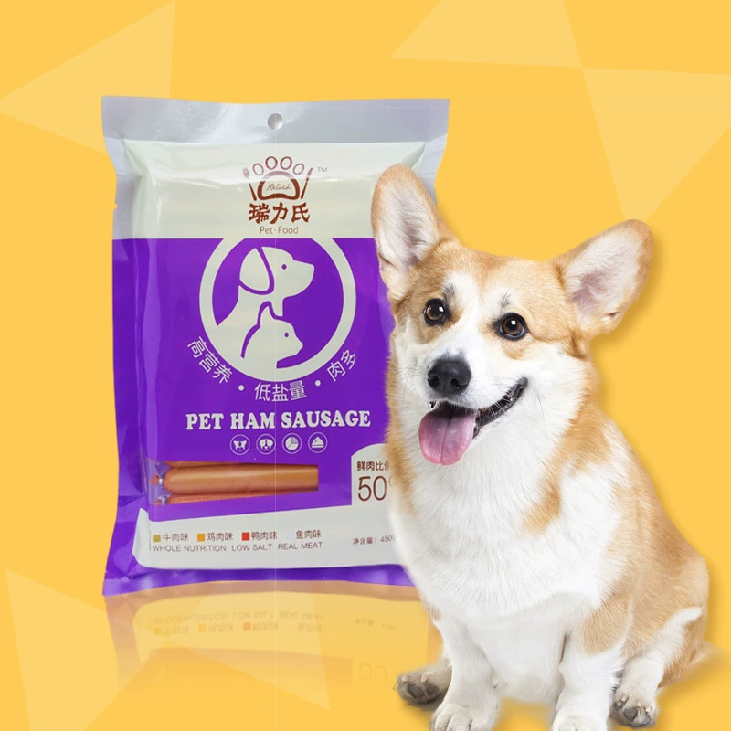 Ruili's Pet Закуска Собака Закуска Ветчина Колбаса Мясная Собака Ветчина Колбаса Низкая Соль Обучение Собака Награда