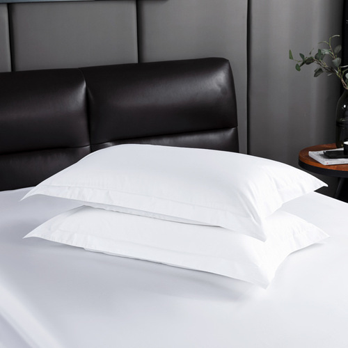 Wholesale Beauty Salon Bath Hotel Dedicated Pillowcases Pure Cotton Pure White Single Person Encrypted Damask Hotel Pillowcases