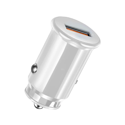 Manufacturers cross-border mini car charger Mobil şarj cihazları - white