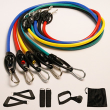 批发室内健身器材11件套阻力带套装拉力器力量训练器11件套拉力绳