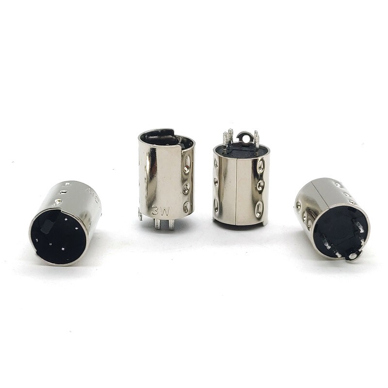 Mini Din 4Pin Male Connector, Iron Shell, Keyboard and Mouse Ps2 S-Type Terminal Connector, Computer Peripheral Plug