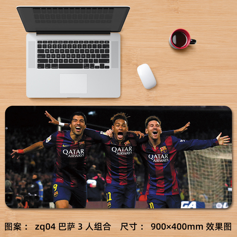 Alfombrilla de ratón nueva de Cristiano Ronaldo, extra grande, de fútbol, Messi, Bayern, La Liga, para juegos, e-sports, con reposamuñecas, para escritorio de computadora