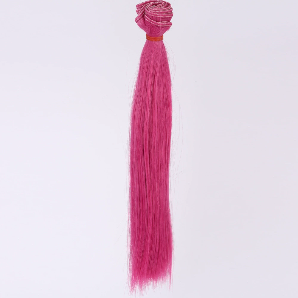 Doll Wig Straight Hair, DIY 25 cm, Synthetic Doll Hair Weft, Multiple Color Codes