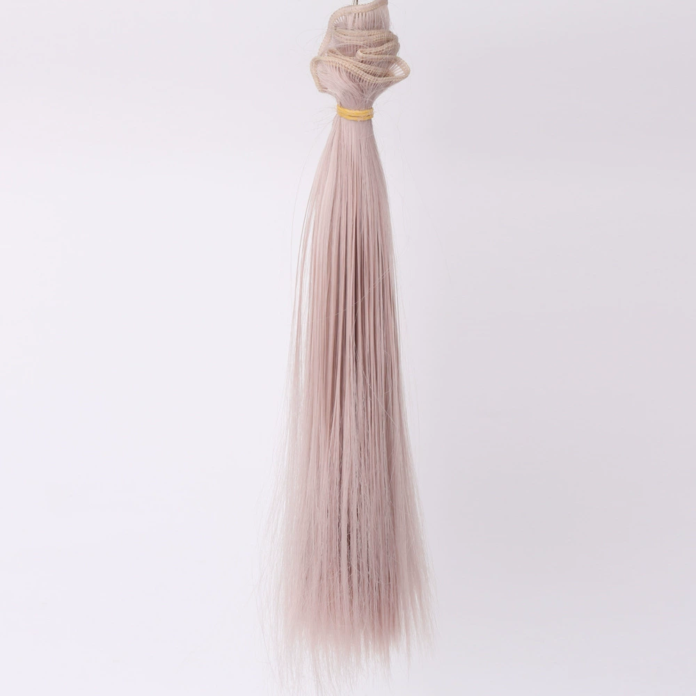 Doll Wig Straight Hair, DIY 25 cm, Synthetic Doll Hair Weft, Multiple Color Codes