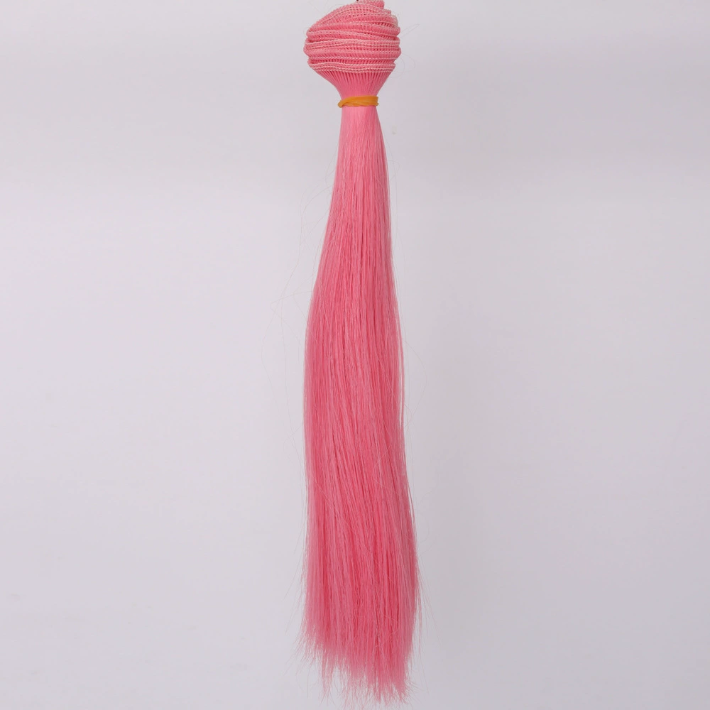 Doll Wig Straight Hair, DIY 25 cm, Synthetic Doll Hair Weft, Multiple Color Codes