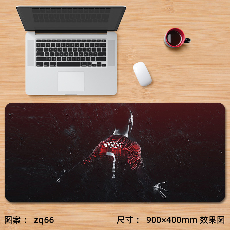 Alfombrilla de ratón nueva de Cristiano Ronaldo, extra grande, de fútbol, Messi, Bayern, La Liga, para juegos, e-sports, con reposamuñecas, para escritorio de computadora