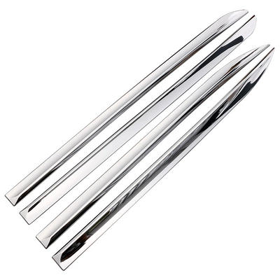 Applicable to 15-20 El Fa 30 Series Modified vellfire30 Front and Late Stainless Steel Side Skirt Body Door Edge Strip (Şüşə kənarı xromları/moldingləri) - silver-section-15-20-erffa-304-articles