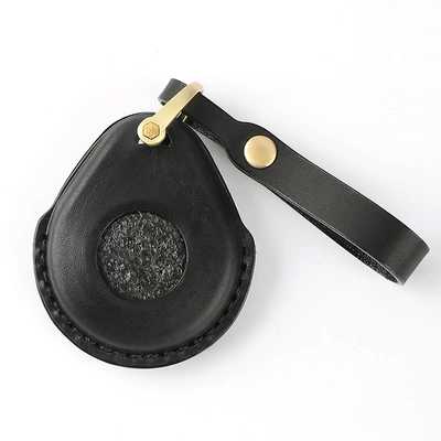 retro key case, Car key bag - black-hollow