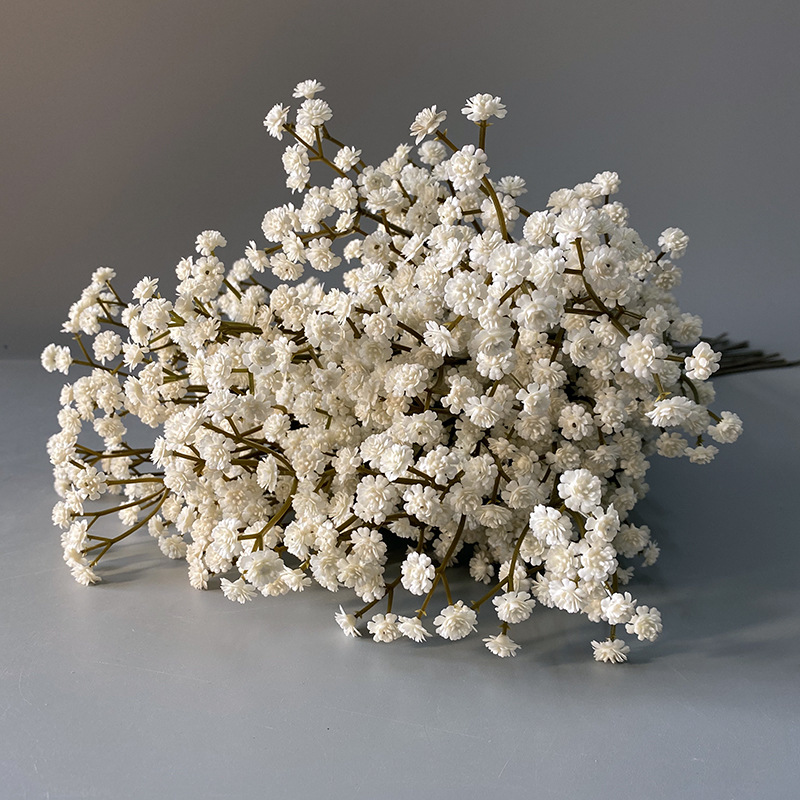 Wedding simulation flower feel soft glue baby's breath star indoor hotel home decoration floral photo props wholesale