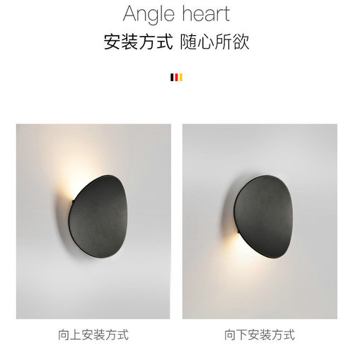 Simple Bedroom Bedside Wall Lamp Round Fashion Creative Aisle Lamp Modern Personality Living Room Wall LED Corridor Lamp