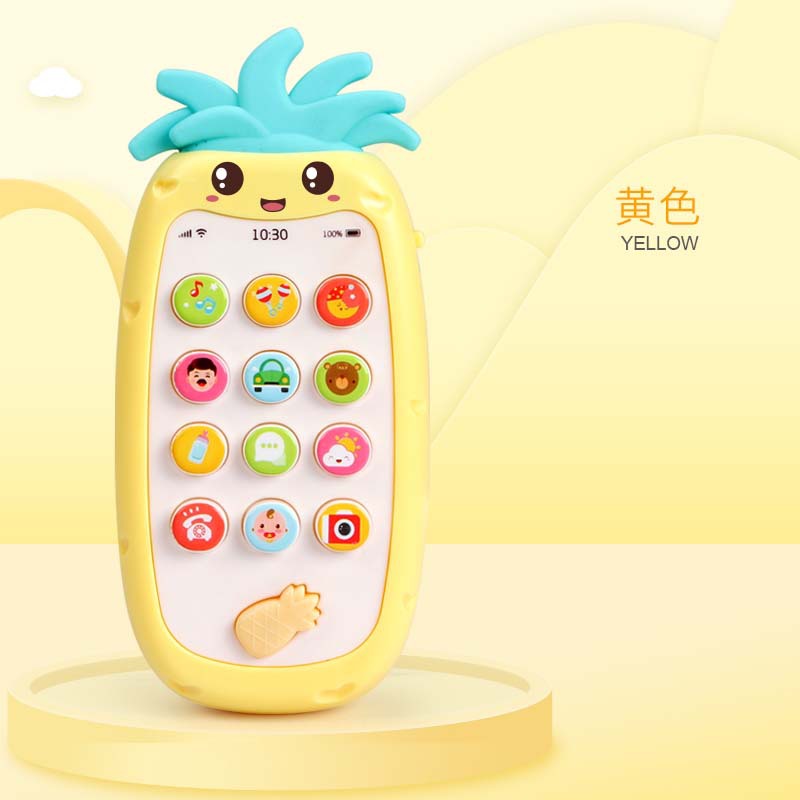 Iluminación infantil educación temprana juguetes para bebés teléfono móvil princesa inteligente simulación teléfono fijo cerebro-movimiento inteligencia mordedor partes