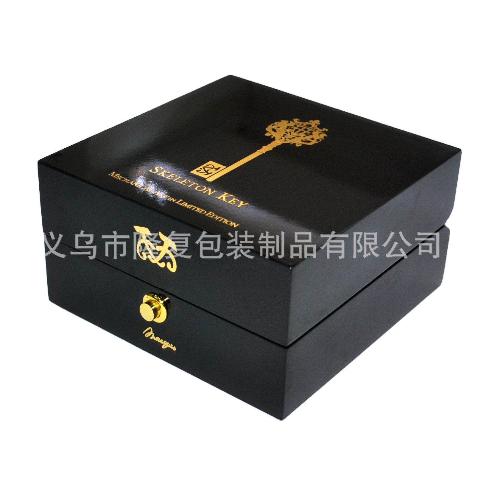 工厂直销钢琴烤漆木盒 高档抽屉手表盒 名牌奢侈品手表木盒