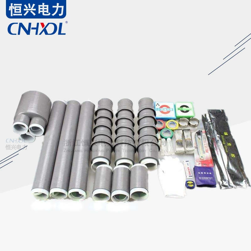 Соединение кабеля 24 кВ WLSY-20/3.1234-12 трехжильная наружная холодная усадка кабельная клемма силикат