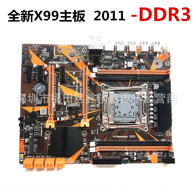 Новая материнская плата X99 компьютер 2011-V3 держатель DDR3 память поддерживает V3CPU супер X79 E5-2680v2