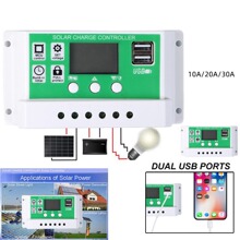 太阳能板控制器光伏板稳压器10A20A30A40A50A60A储能充电稳定器