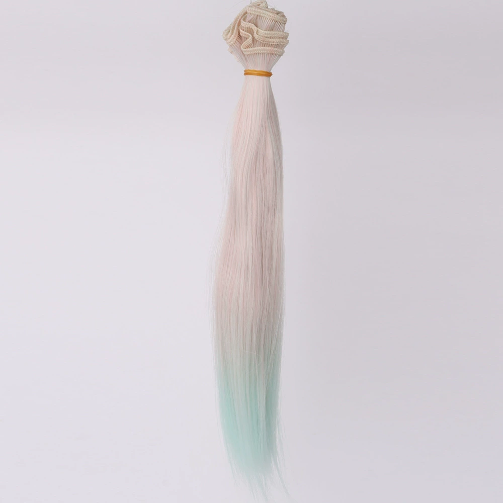 Прическа куклы, прямой градиент DIY, длиной 1 м (подходит для голов BJD), варианты Multicolor