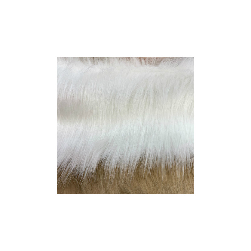 60MM pelo de zorro pequeño oso zorro alto gramo imitación de pelo de zorro largo tela de cuello de peluche precio de fábrica spot