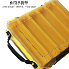 Cross-border extra large lure storage box, large lure storage box, double-sided wooden shrimp box with handle, fishing gear