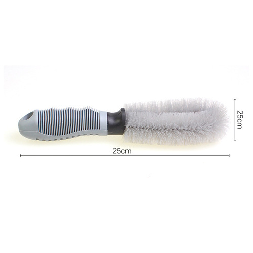 Automotive Supplies Car Wheel Brush Round Steel Wire Long Hair Car Tire Brush 7*25CM Car Tire Brush