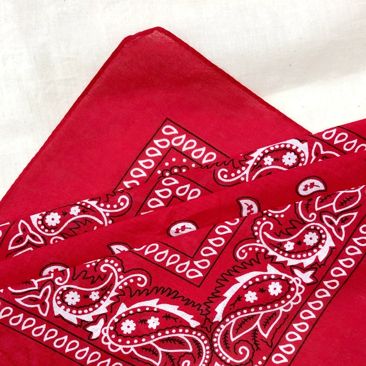 Square Bandana (Yiwu) Harajuku Printed, Imitation Cotton, 54 cm, Hip-Hop Headscarf