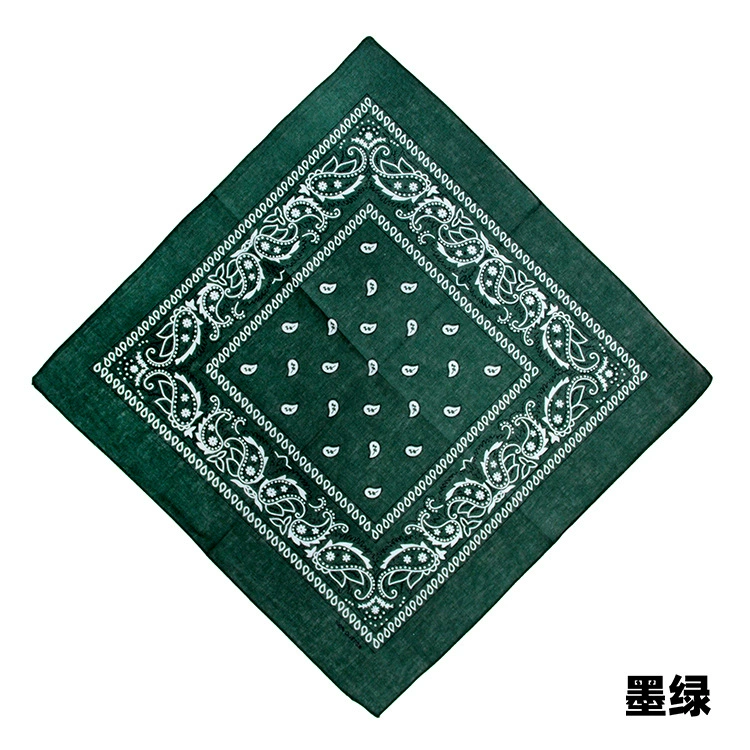 Square Bandana (Yiwu) Harajuku Printed, Imitation Cotton, 54 cm, Hip-Hop Headscarf
