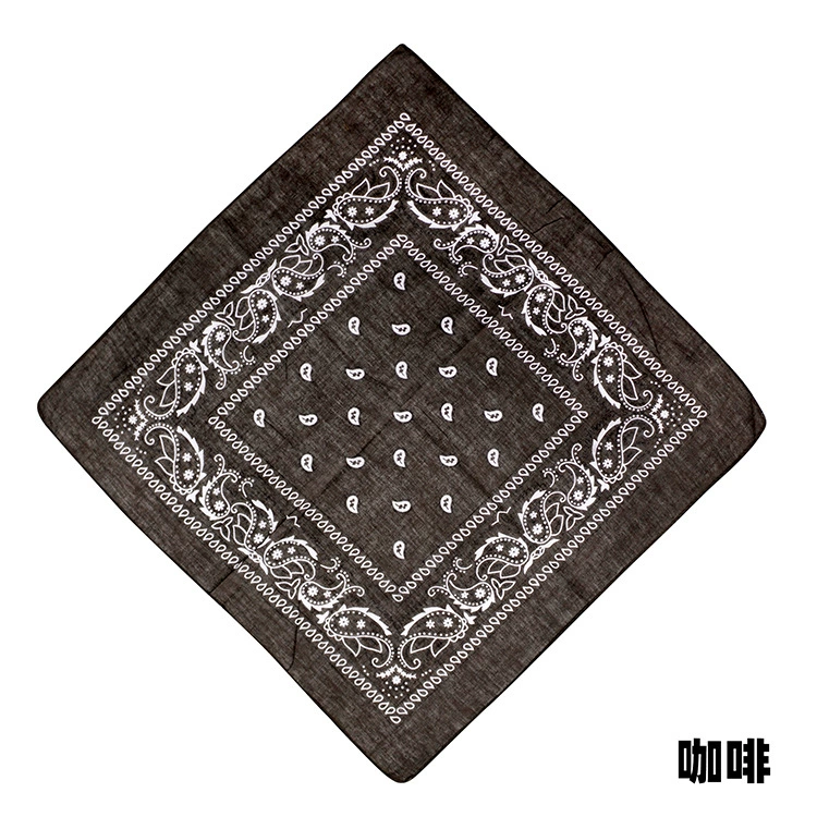 Square Bandana (Yiwu) Harajuku Printed, Imitation Cotton, 54 cm, Hip-Hop Headscarf