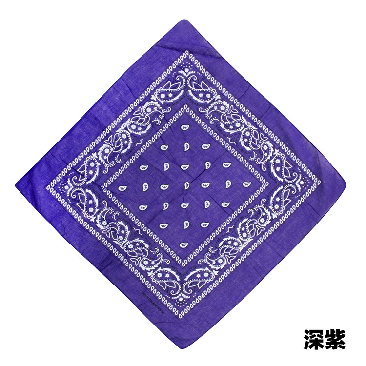 Square Bandana (Yiwu) Harajuku Printed, Imitation Cotton, 54 cm, Hip-Hop Headscarf