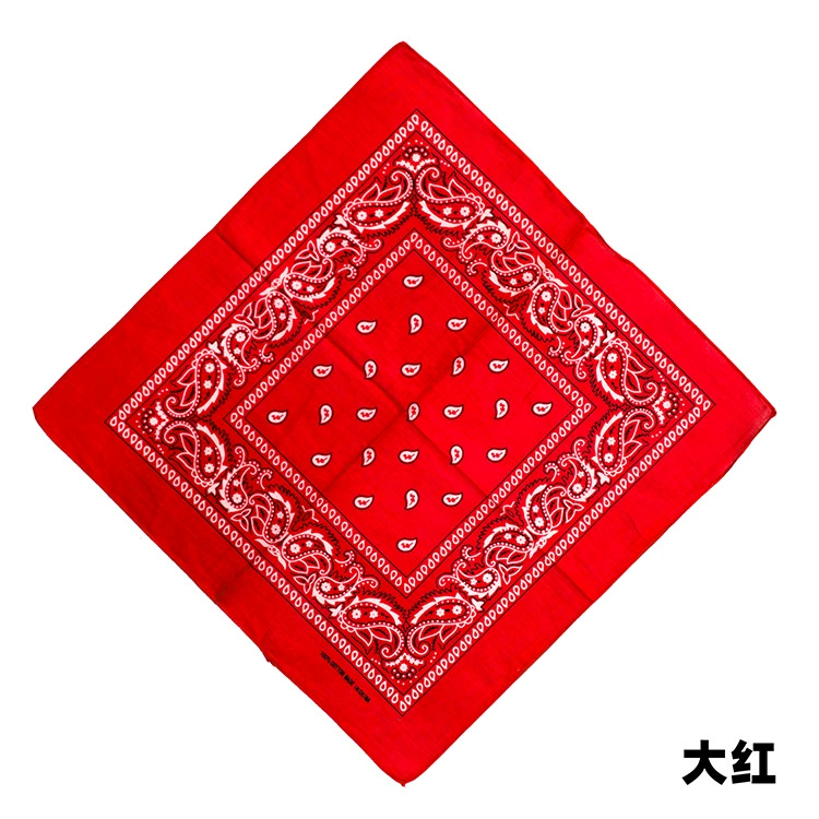 Square Bandana (Yiwu) Harajuku Printed, Imitation Cotton, 54 cm, Hip-Hop Headscarf