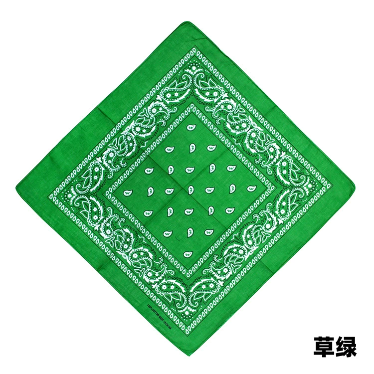 Square Bandana (Yiwu) Harajuku Printed, Imitation Cotton, 54 cm, Hip-Hop Headscarf