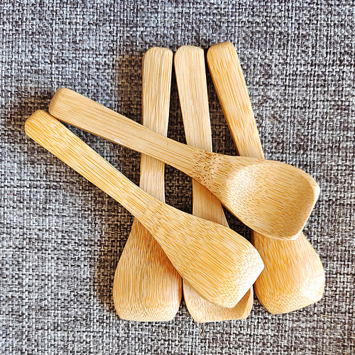 Japanese-style wooden spoon wholesale mini wooden spoons, unpainted eco-friendly bamboo spoons, small medicine spoons, honey spoons, soup spoons, can be printed with LOGO