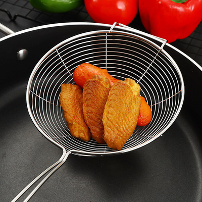 运费专用链接圆底加挂钩不锈钢漏勺厨具火锅奶茶过滤勺网漏厂家|ru