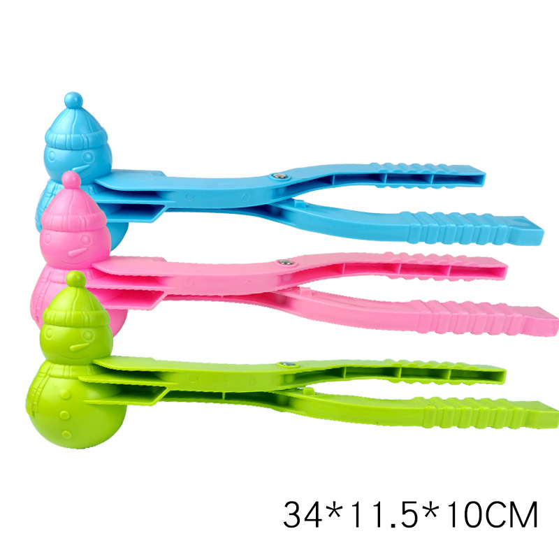 Bola de nieve al aire libre para niños lucha juguete artefacto extra grande bola de nieve clip de plástico dinosaurio amor clip nieve molde conjunto de herramientas