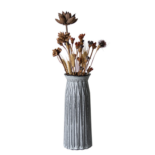 Vintage bronze antique-style vase, artistic, reminiscent of retro, rustic, worn-out, ceramic flower pot, dried flower vase, floral arrangement vase.