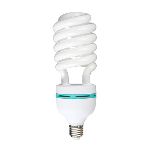 Manufacturer wholesale energy-saving bulb with three primary colors, high-power medium screw energy-saving light bulb, spiral household glass tube