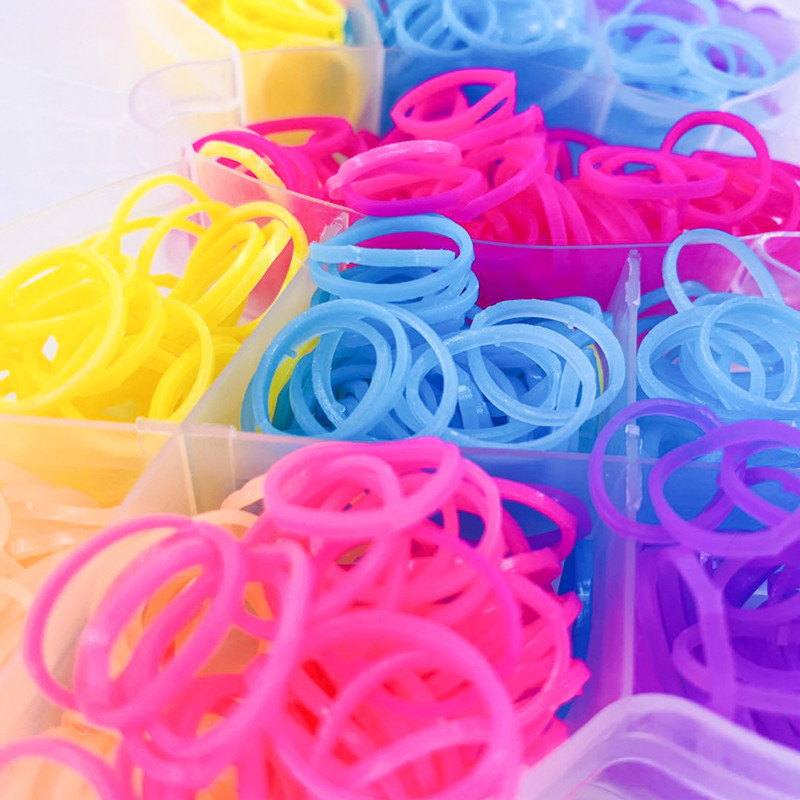 Nueva cuerda de pelo de las niñas de semillas de marca australiana mariposa en caja banda de pelo desechable banda de goma para niñas