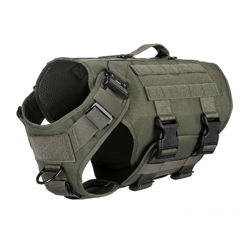 Transfronterizo para mascotas mediano y grande militar perro táctico correa de pecho correa de perro Cadena de perro al por mayor