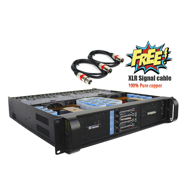 Barra de rendimiento de boda de audio de matriz lineal de cuatro canales fuente de alimentación del interruptor del subwoofer amplificador de potencia trasera pura de alta potencia