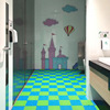 Kindergarten school non -slip stitching foot pad toilet water -proof floor cushion hollow bathroom toilet floor floor mat