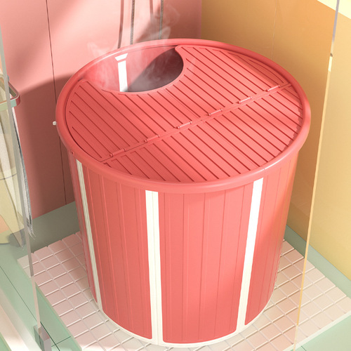 Installation-free folding bath bucket adult bath bucket household bidet full body bath bucket bathtub thickened adult