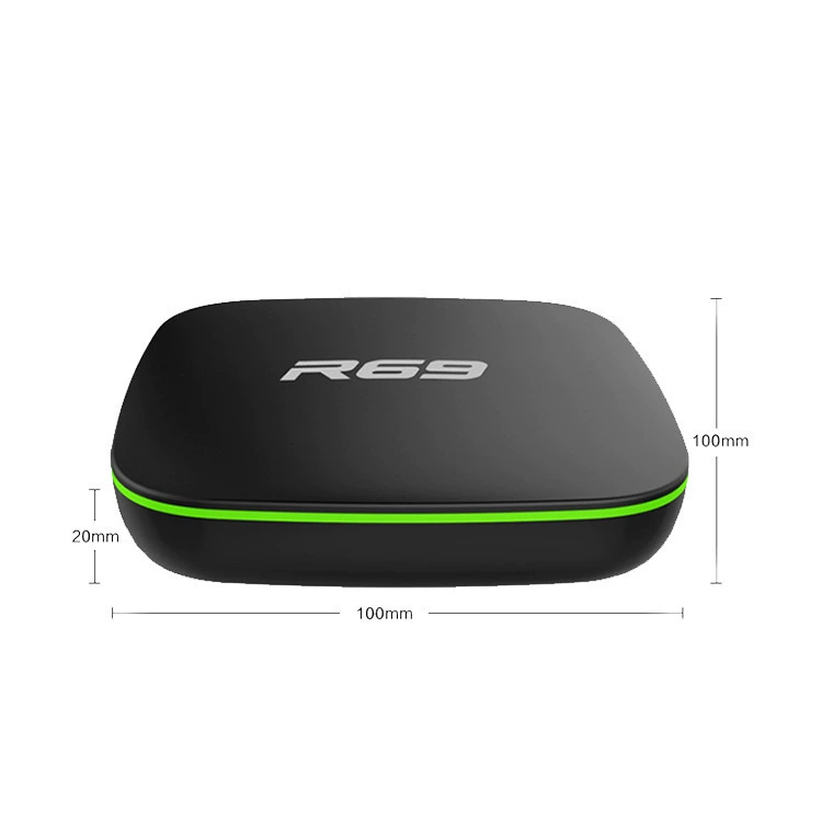 Android TV Box R69 H3, 2ГБ+16ГБ, сетевой смарт-тюнер, Wi‑Fi