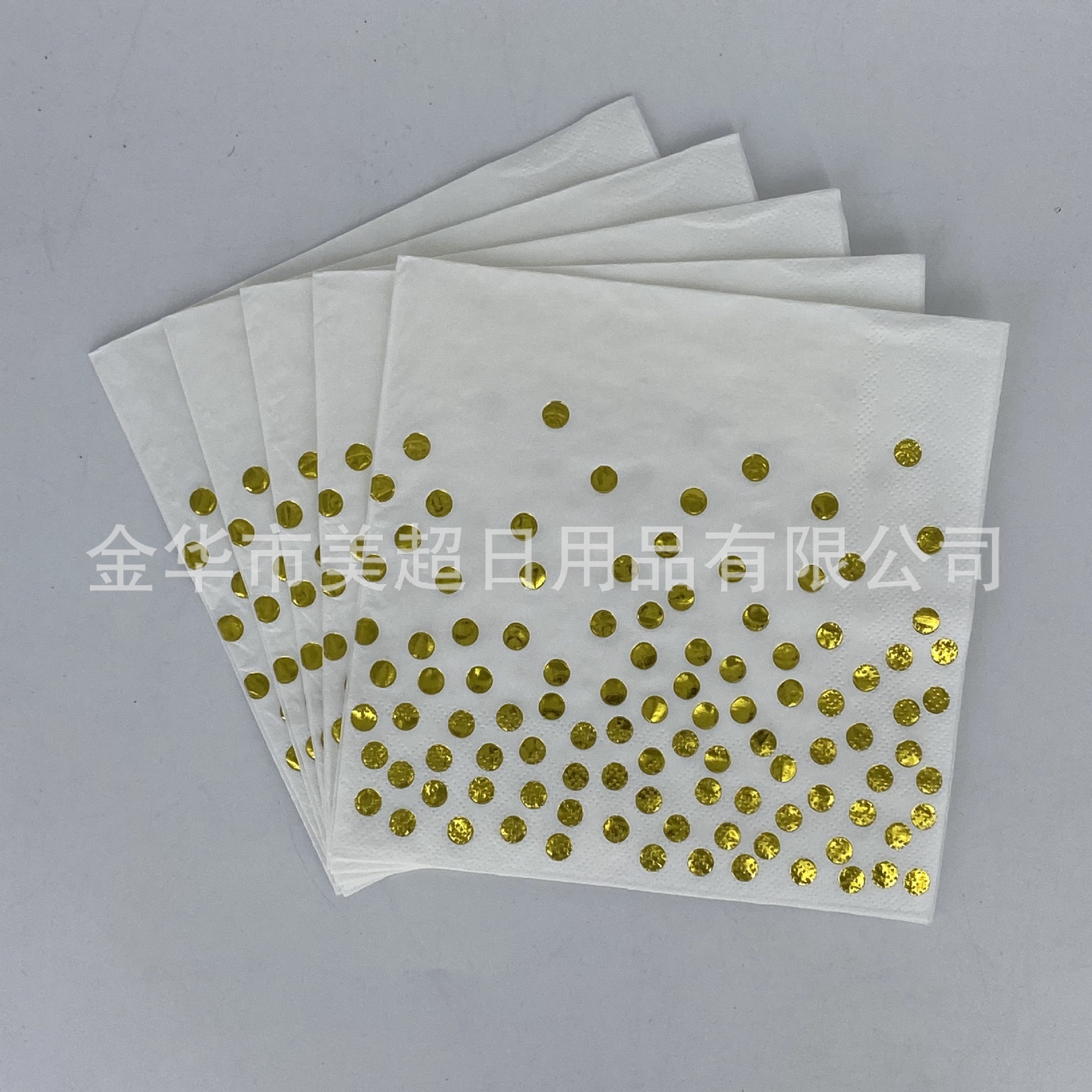 Servilletas desechables de papel dorado con estampado en caliente, coloridas, para decoración de fiestas de cumpleaños, para el almuerzo.